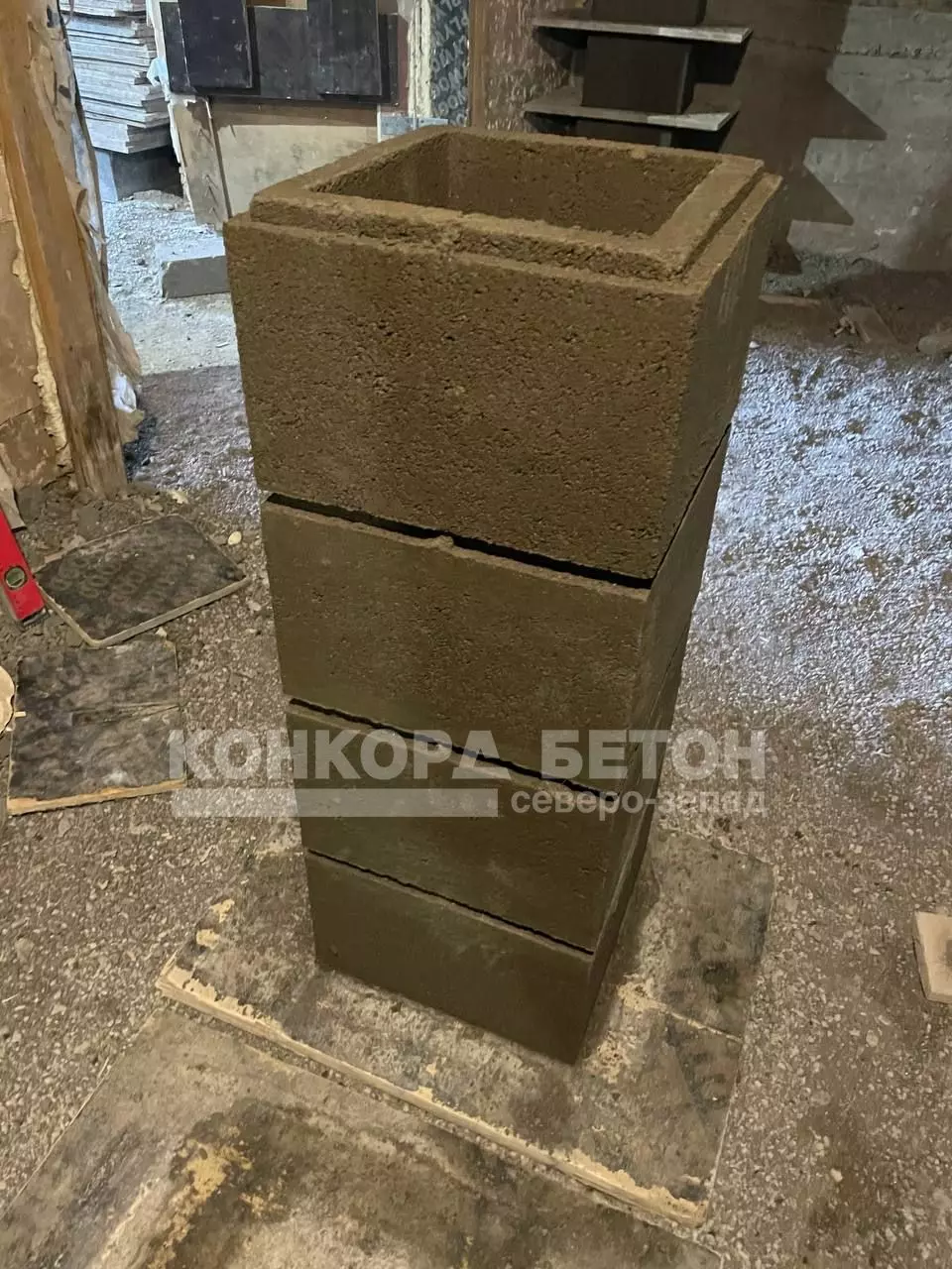 Бетонный наборный блок для столбов забора — изображение 3