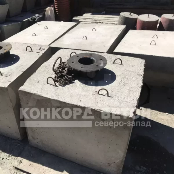 Фундамент Ф3 под световую колонку 800×800×600